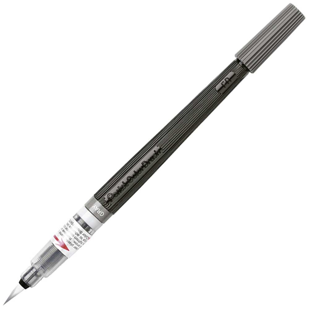 Caneta Pincel Aquarela Color Brush Pentel Gray 137